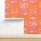 Maximalist Toile Antique Vintage Victorian Neon Custom Pre-pasted Wallpaper by Spoonflower Pre-Pasted Wallpaper 2FT Wide